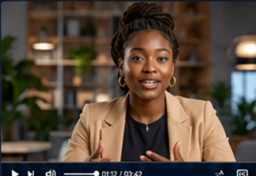 Presenter in a modern studio